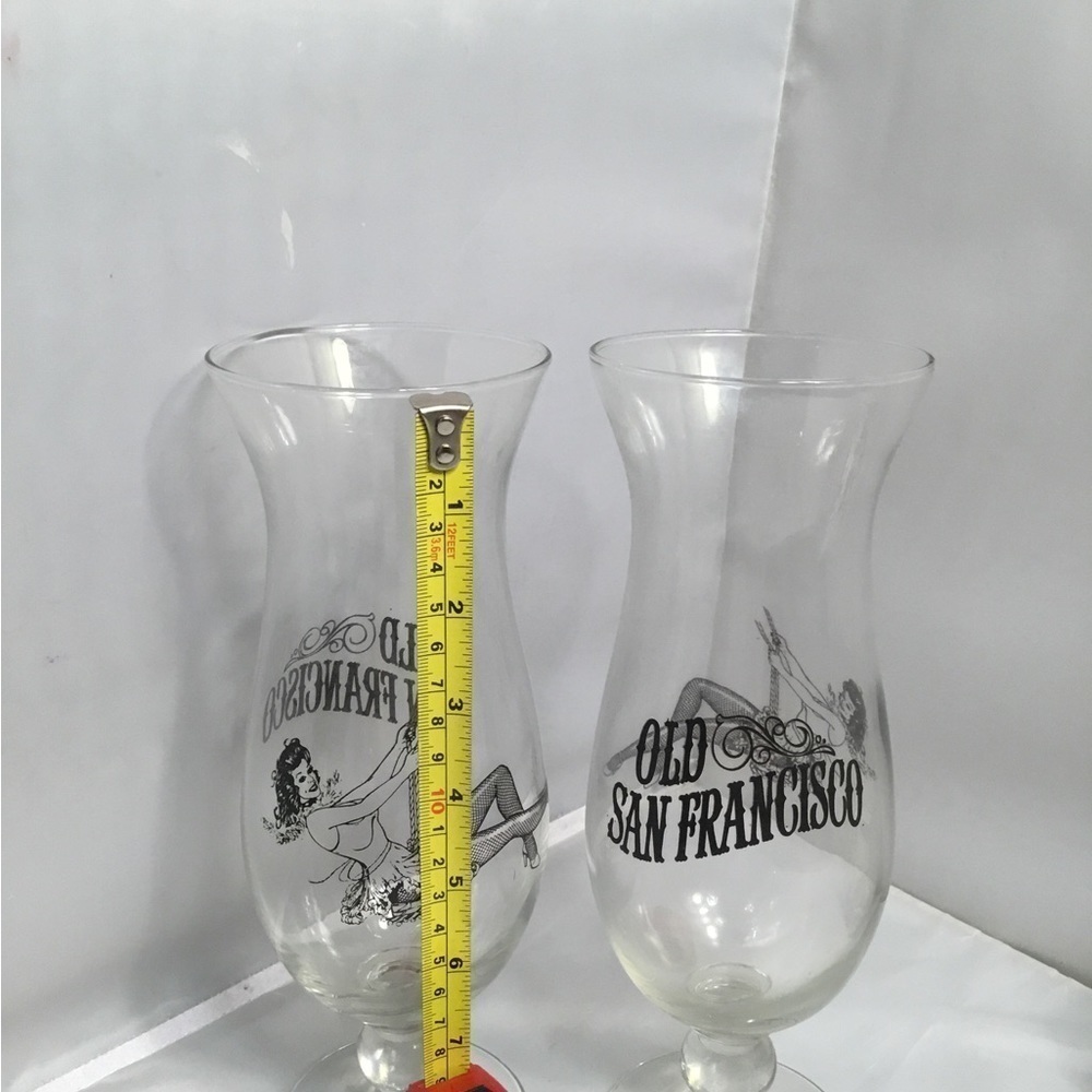 Old SAN FRANCISCO NWT HURRICANE GLASS SWINGING LADY